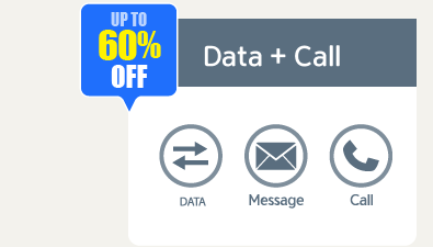Data + CALL 60% OFF!